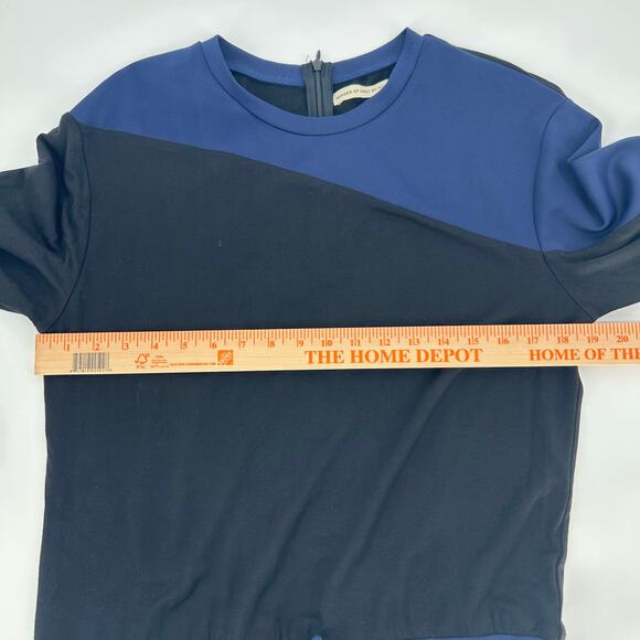 Shades of Grey by Micah Cohen Romper M Navy/Black Colorblock Long Sleeve - Picture 4 of 7